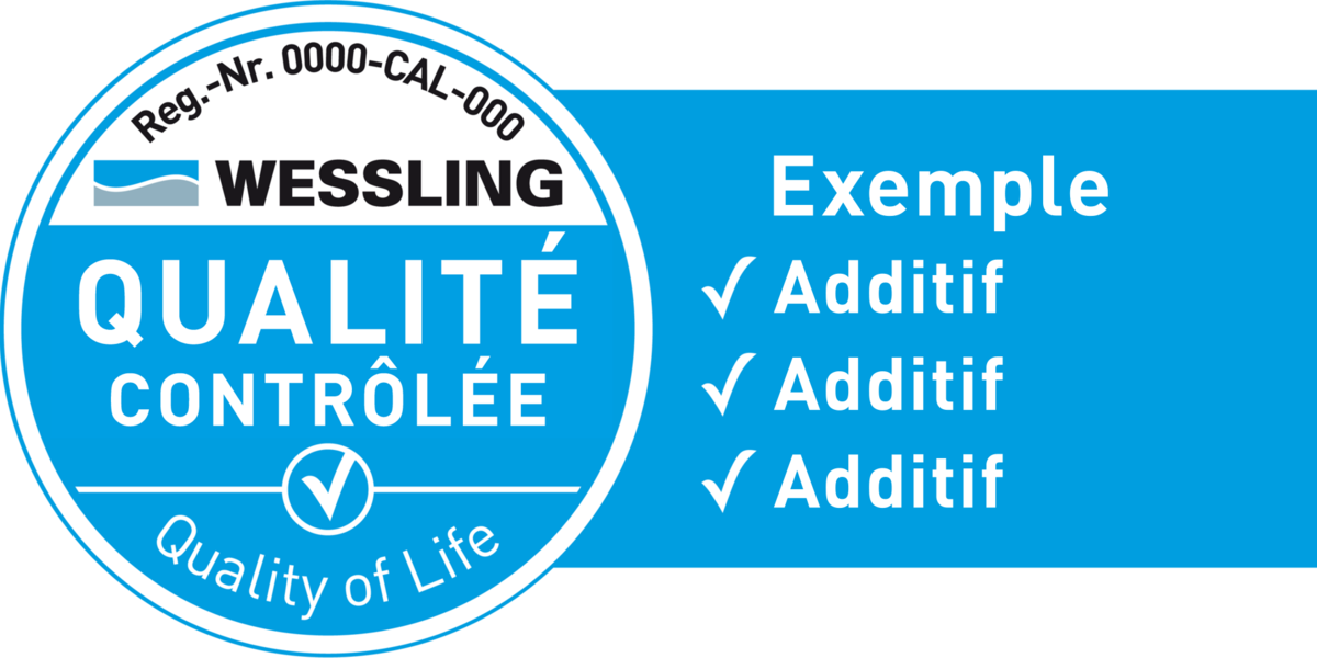 French WESSLING Quality Seal example
