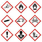 Danger symbols for classifying and labelling chemicals