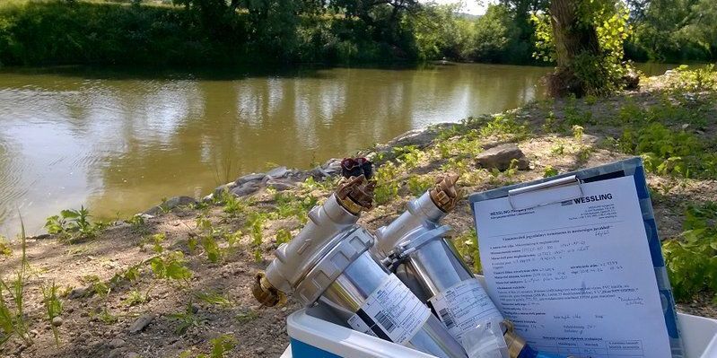 Détection de microplastique dans les pricipaux fleuves hongrois par WESSLING