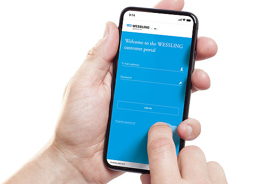 WESSLING customer portal login